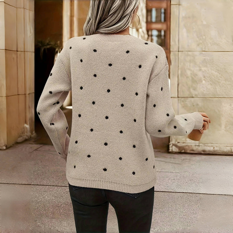 Emily - Polka Dot Knitted Sweater