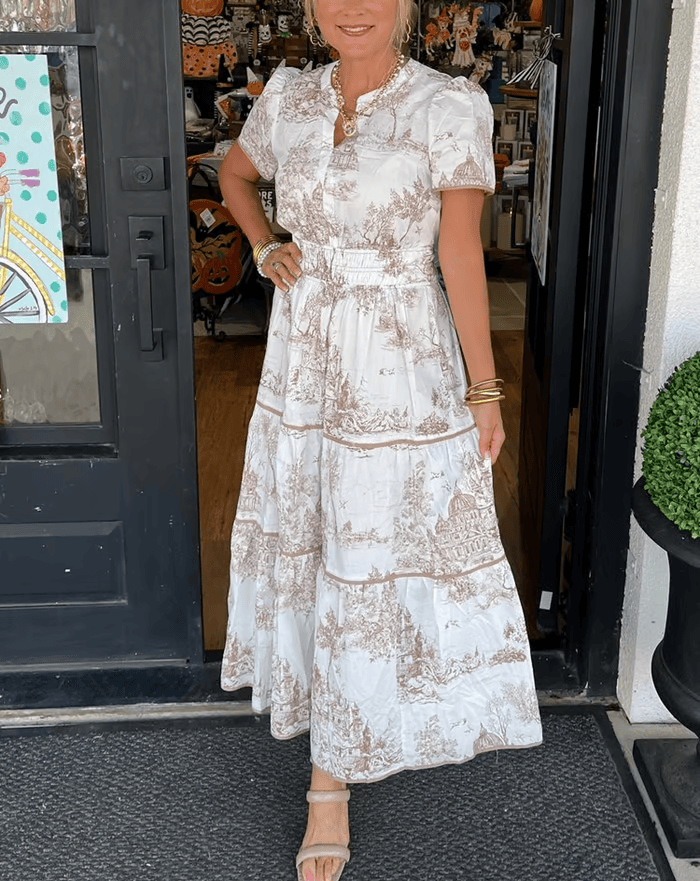 Isa -  Classic Charm Maxi Dress