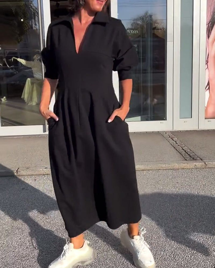 Veronika - Elegant Loose-Fitting Dress