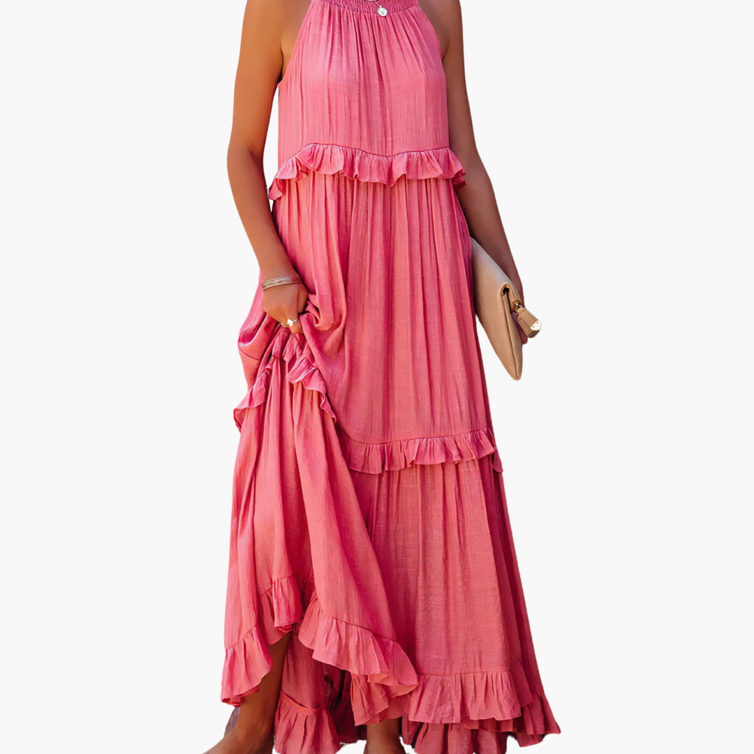 Rachel - Ruffle Breeze Maxi Dress