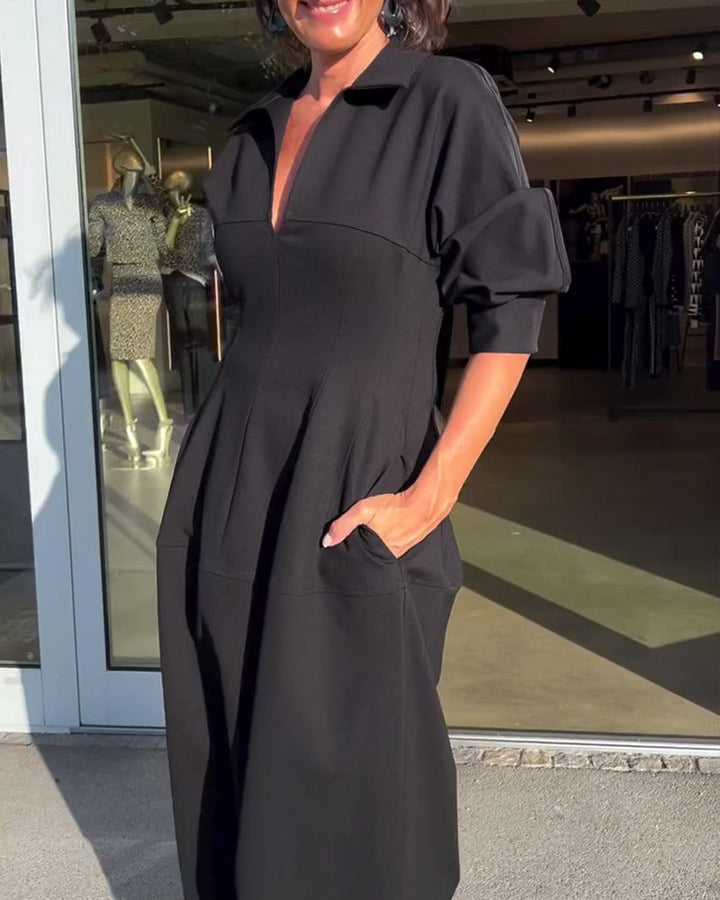 Veronika - Elegant Loose-Fitting Dress