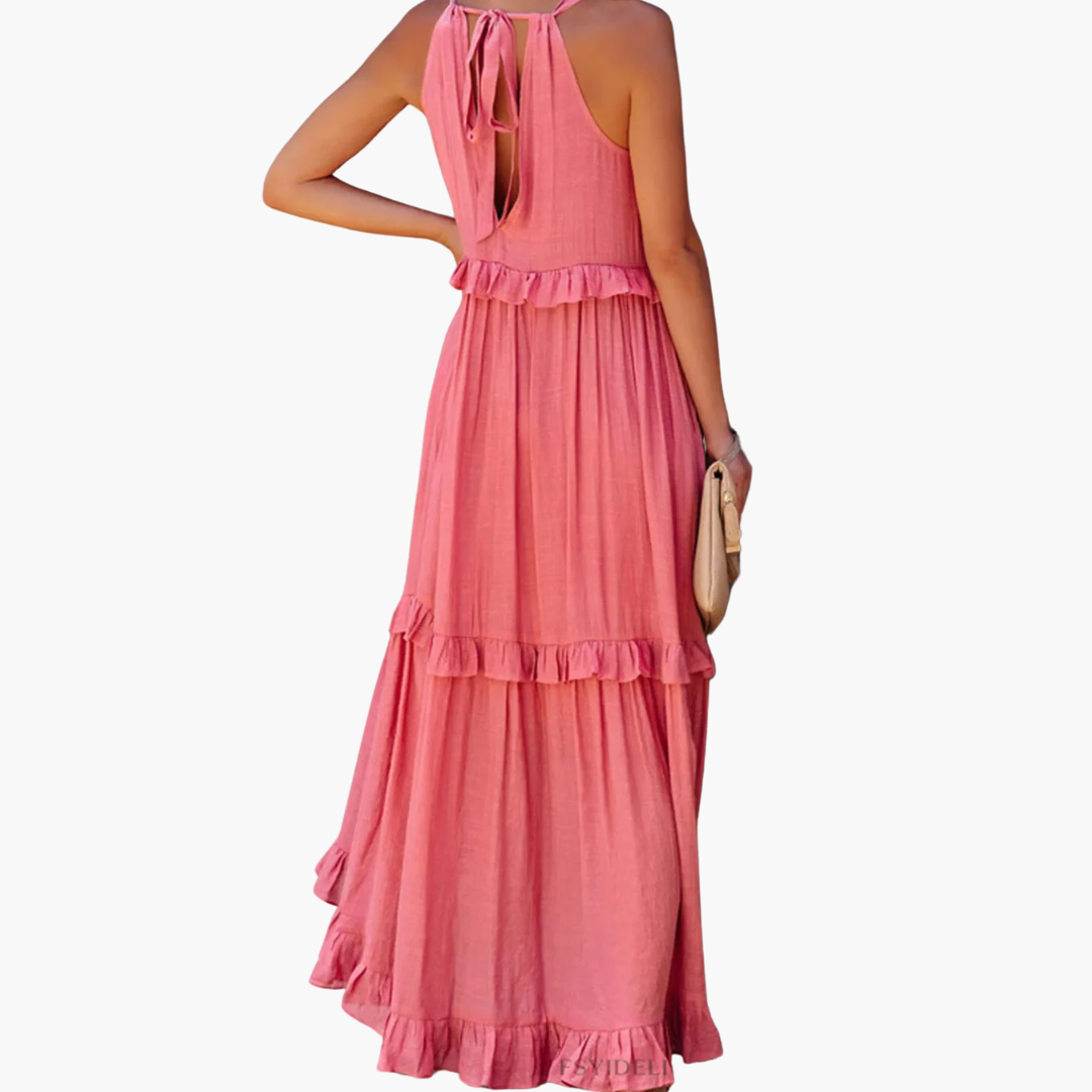 Rachel - Ruffle Breeze Maxi Dress