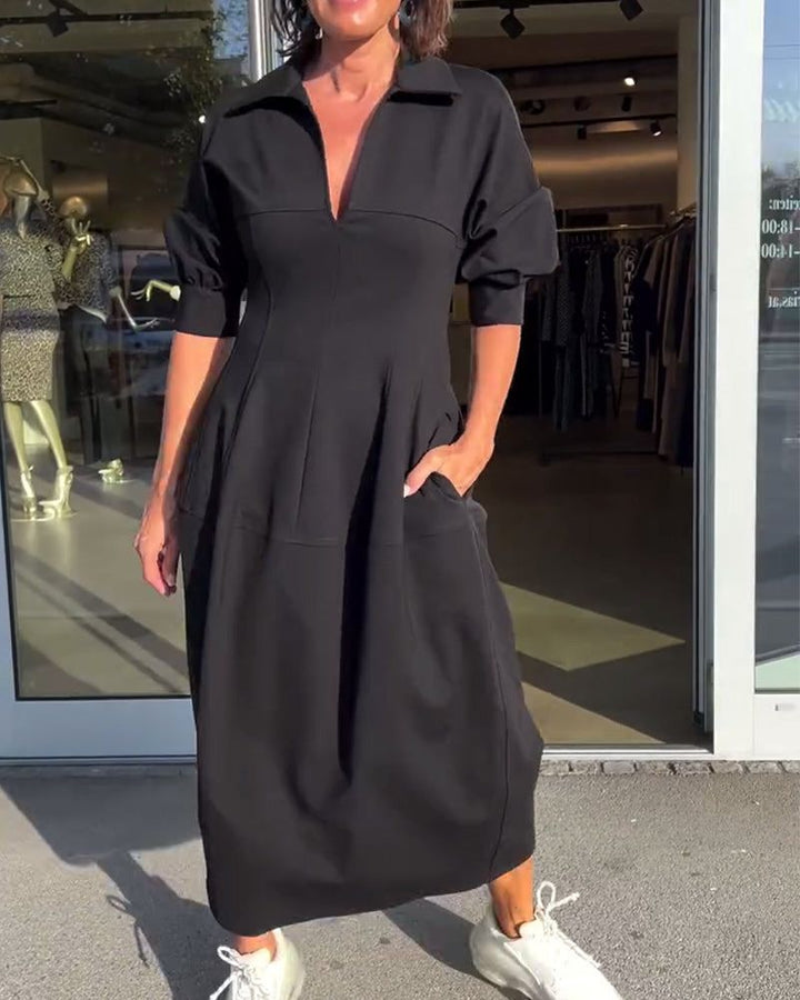 Veronika - Elegant Loose-Fitting Dress