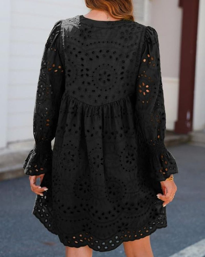 Lesley -  Casual Cotton Lace Dress