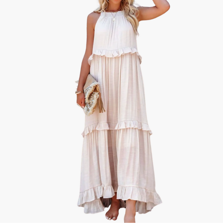 Rachel - Ruffle Breeze Maxi Dress
