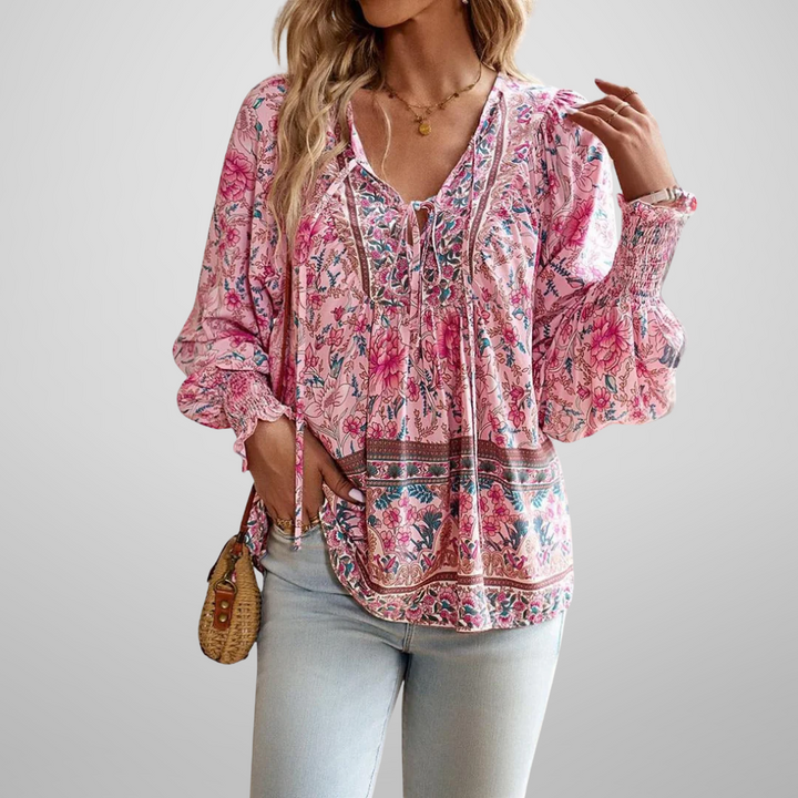 Jennifer - Boho Floral Top