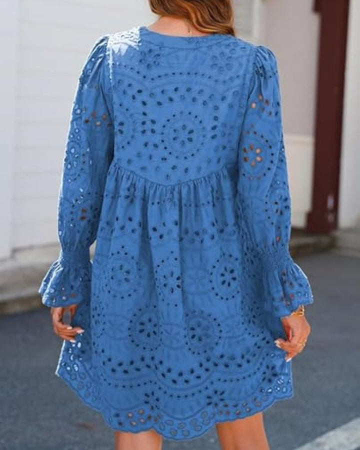 Lesley -  Casual Cotton Lace Dress