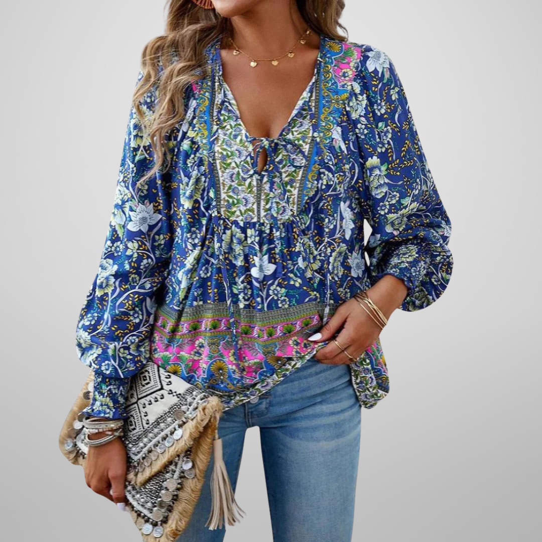 Jennifer - Boho Floral Top