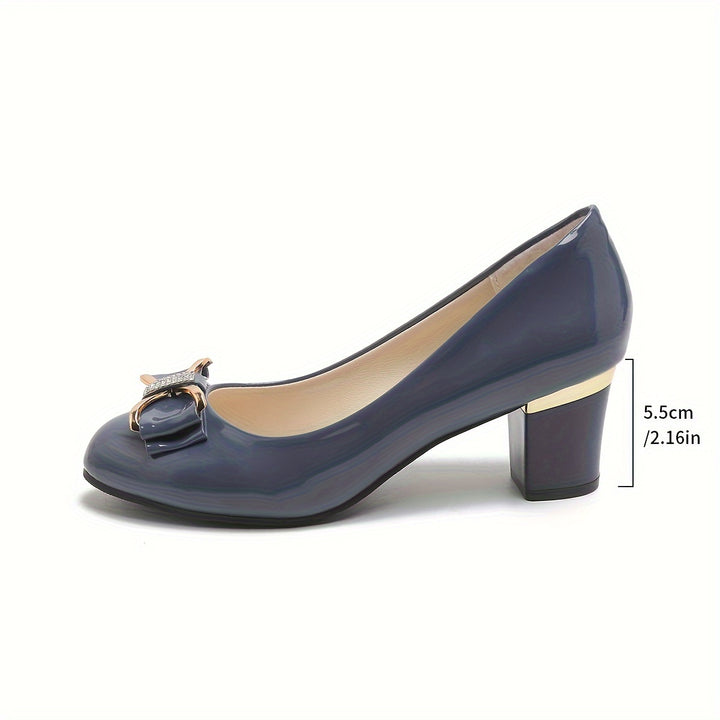Bella – Bowknot Block Heels