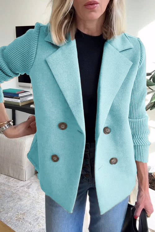 Ruby | Knit-Sleeve Blazer