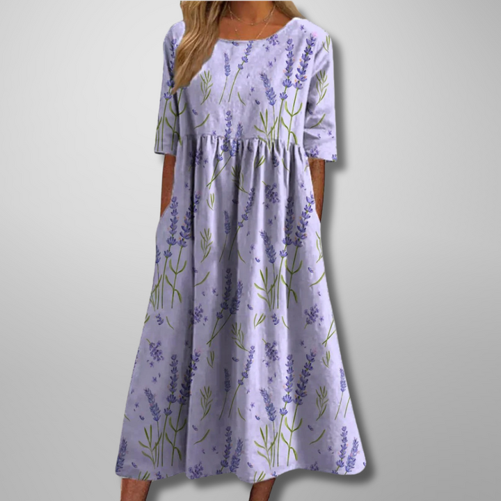 Wendy – Embroidered Relaxed Midi Dress
