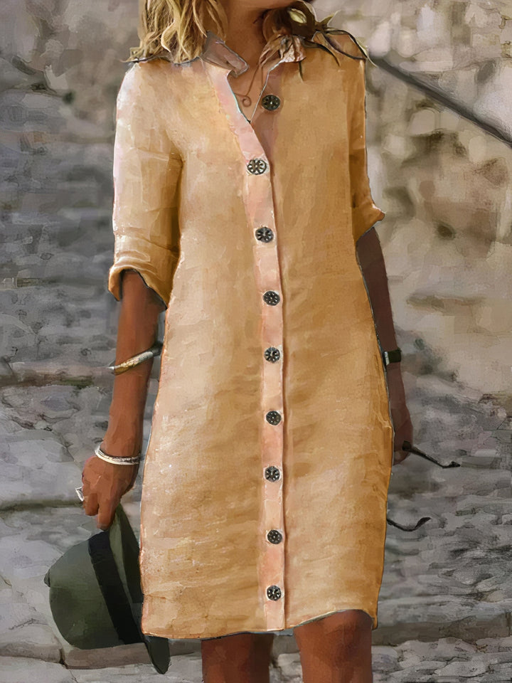 Deborah - Chic Women’s Dress with Buttons