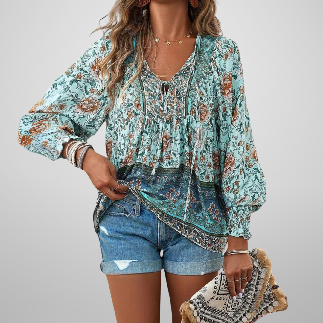 Jennifer - Boho Floral Top