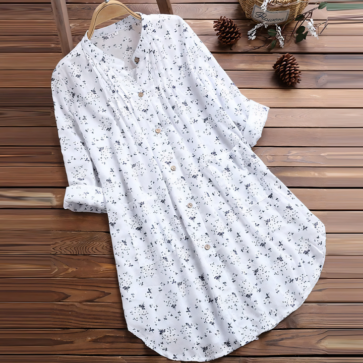 Beatrice - Long Sleeve Floral Blouse Shirt