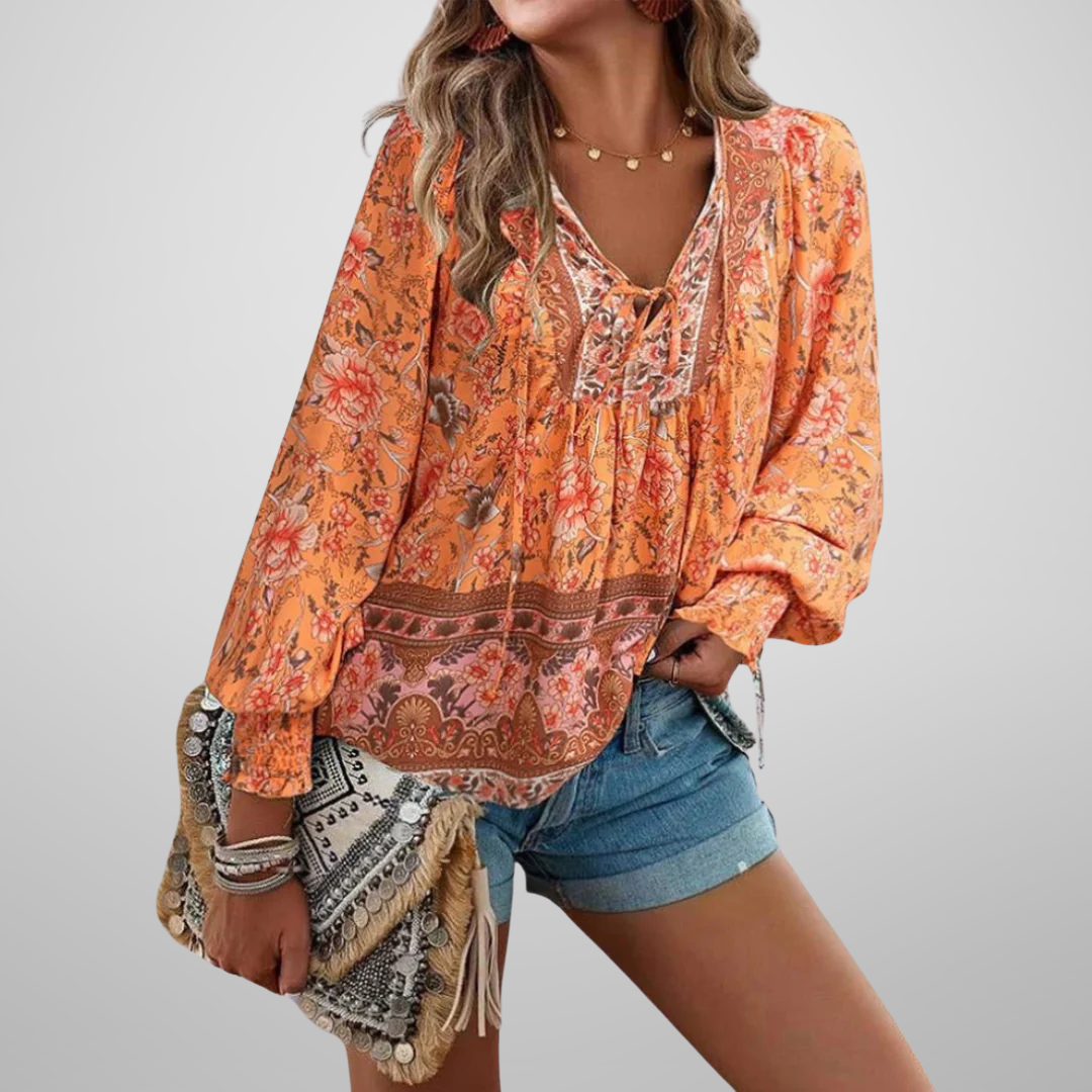 Jennifer - Boho Floral Top