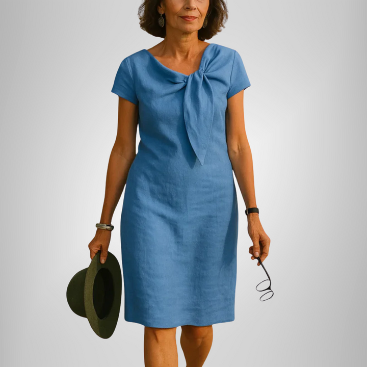 Dana - Elegant Bow Dress