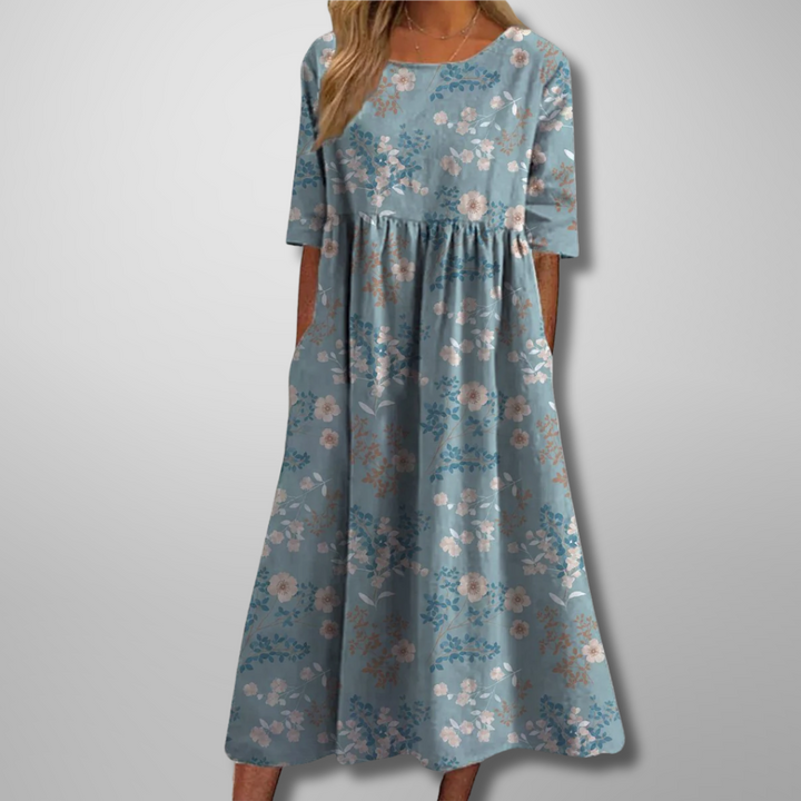Wendy – Embroidered Relaxed Midi Dress