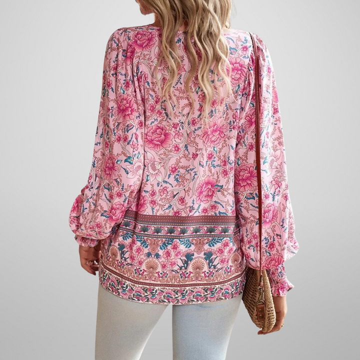 Jennifer - Boho Floral Top