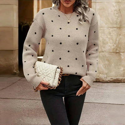 Emily - Polka Dot Knitted Sweater