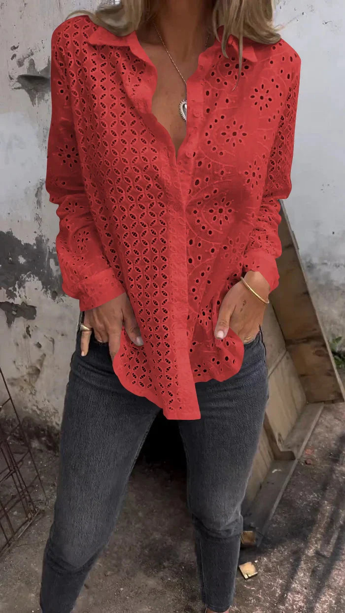 Selena – Shirt with Pattern