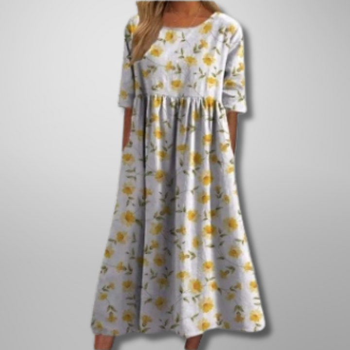 Wendy – Embroidered Relaxed Midi Dress
