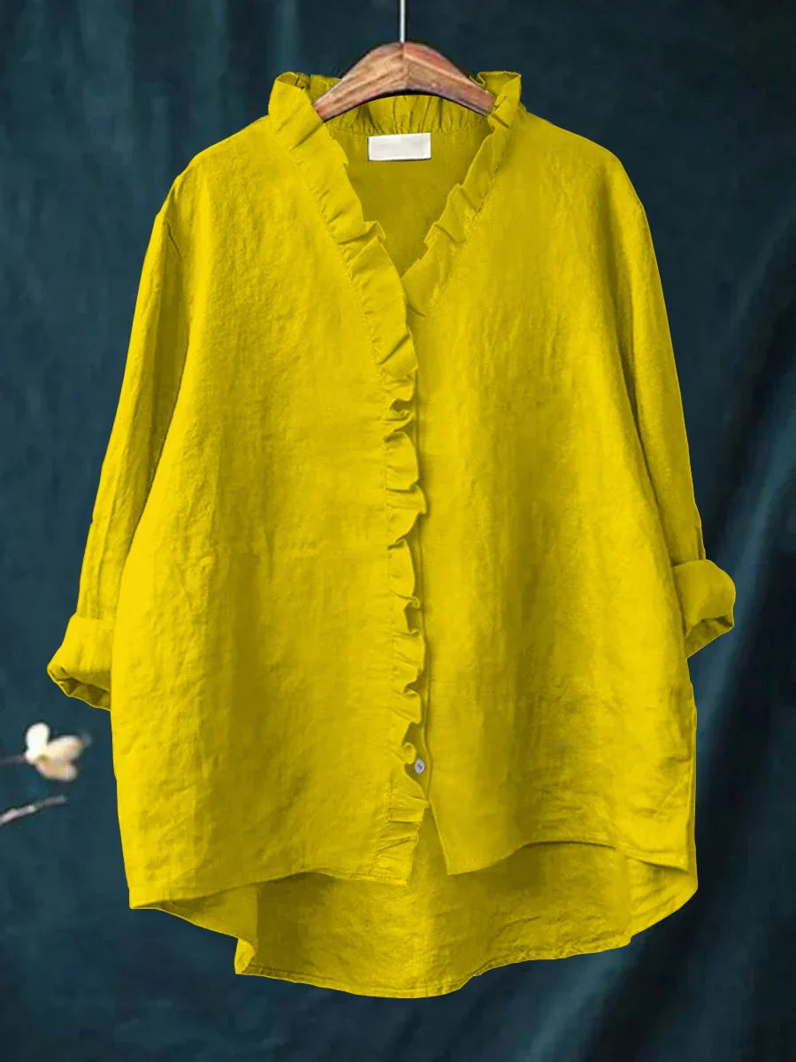 Kate - Casual Shirt with Ruffles
