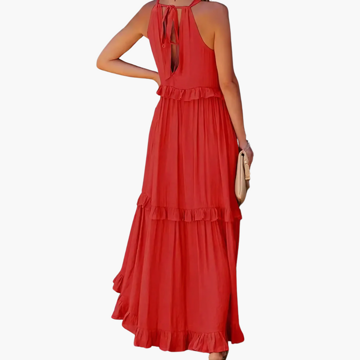 Rachel - Ruffle Breeze Maxi Dress