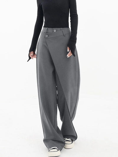 Adele - Asymmetric Wide Leg Trousers