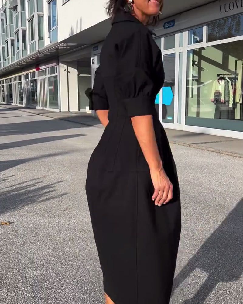 Veronika - Elegant Loose-Fitting Dress
