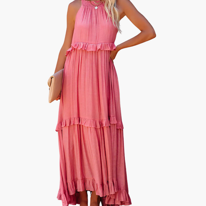 Rachel - Ruffle Breeze Maxi Dress