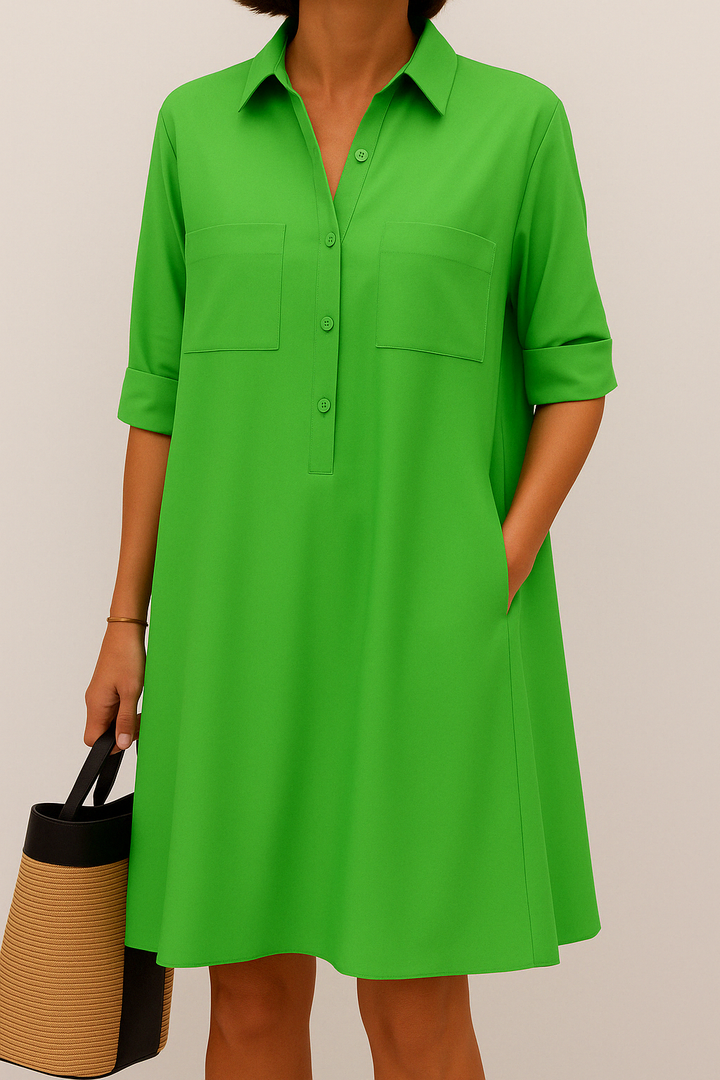 Barbara | Button Dress