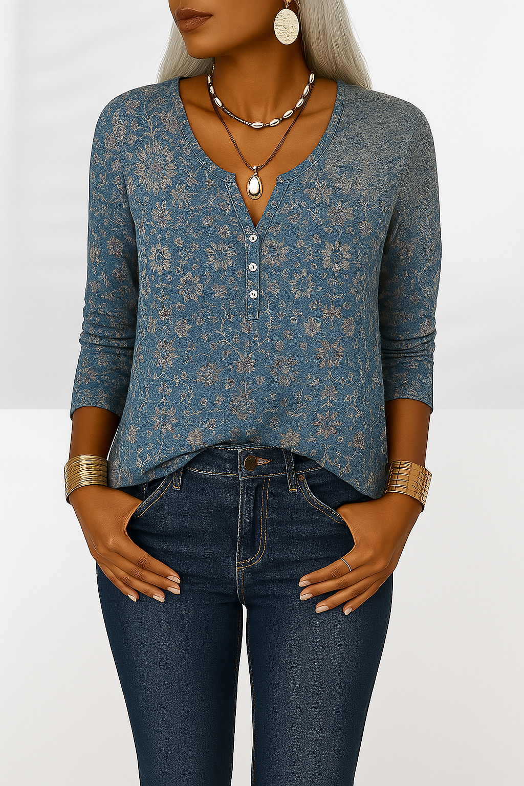 Amanda - Printed Blouse