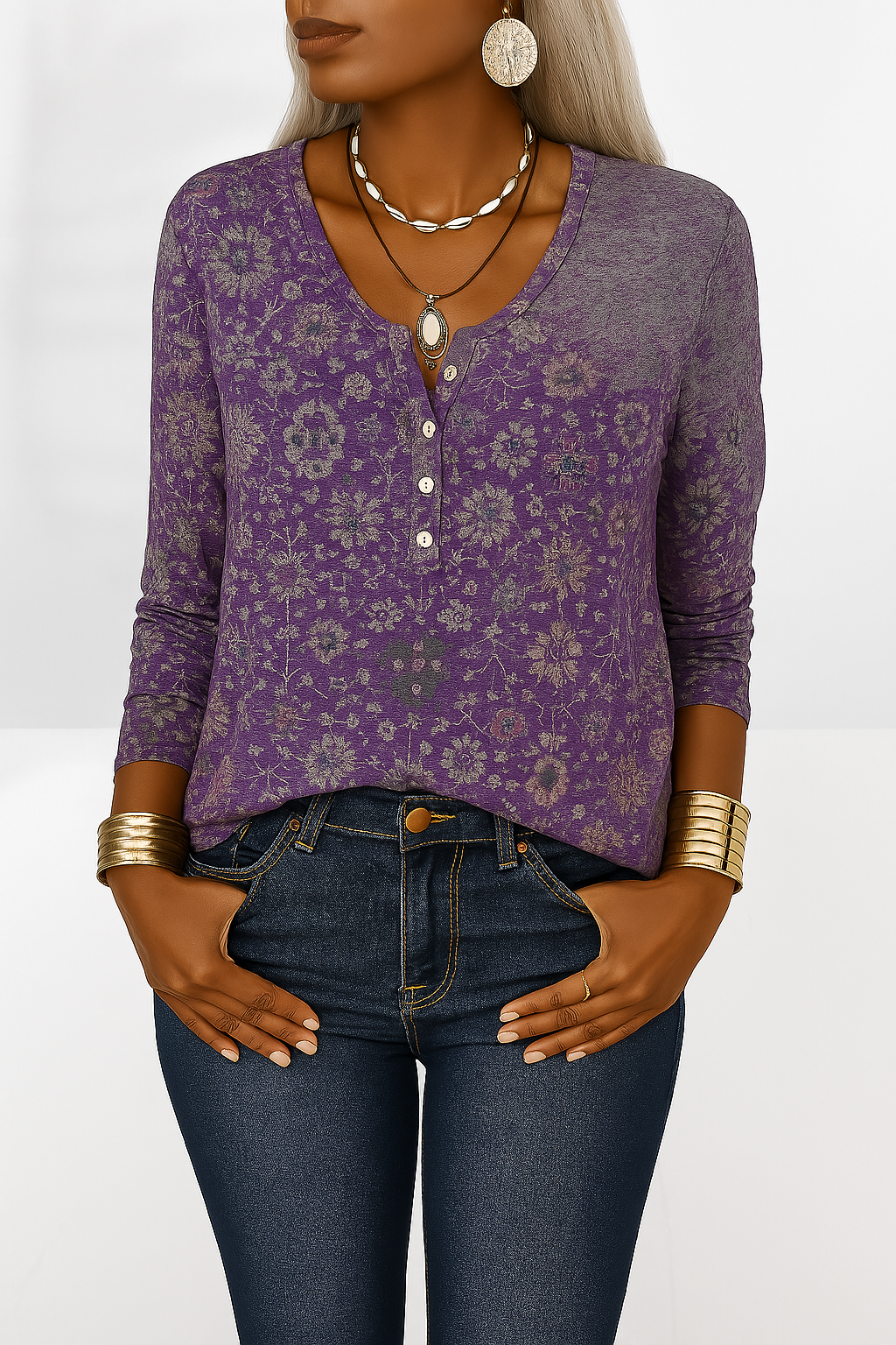 Amanda - Printed Blouse