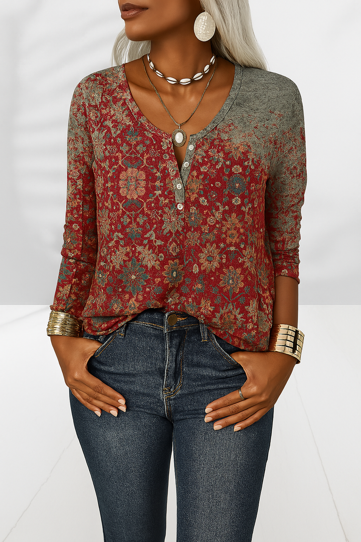 Amanda - Printed Blouse