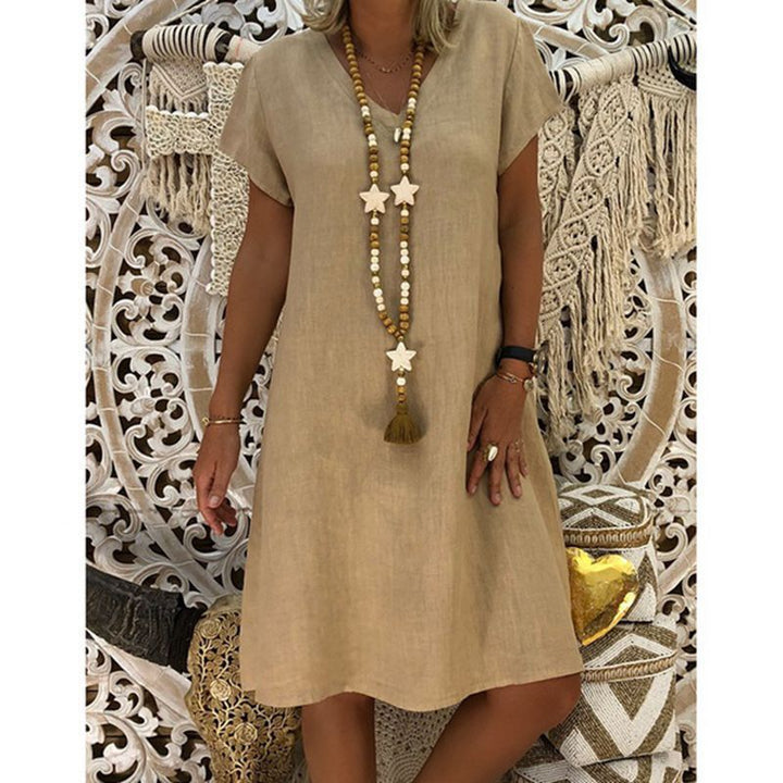 Kirsten – Relaxed Fit V-Neck Dress