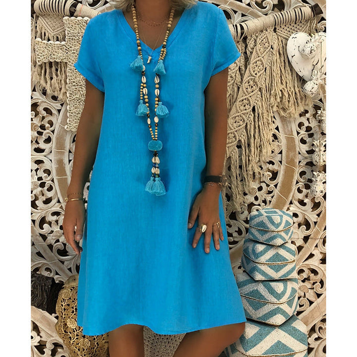 Kirsten – Relaxed Fit V-Neck Dress