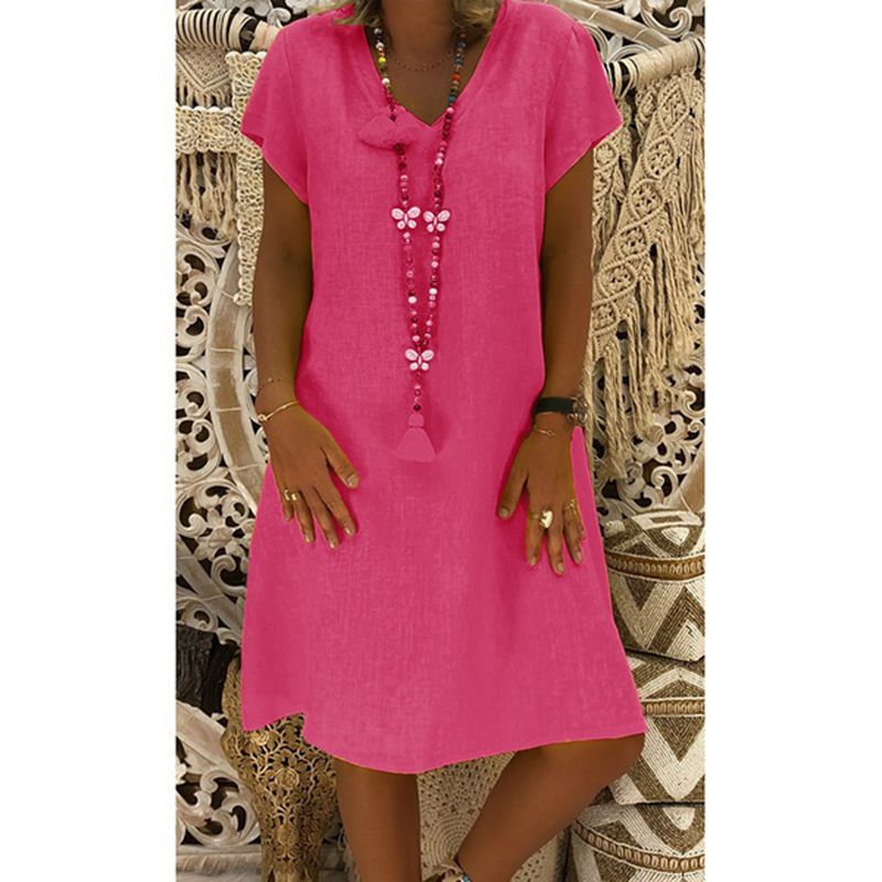 Kirsten – Relaxed Fit V-Neck Dress