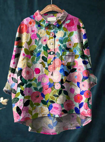 Astrid - Classic Floral Blouse