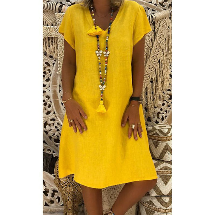 Kirsten – Relaxed Fit V-Neck Dress