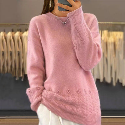 Anna - Floral Knit Sweater