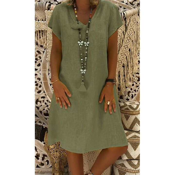 Kirsten – Relaxed Fit V-Neck Dress