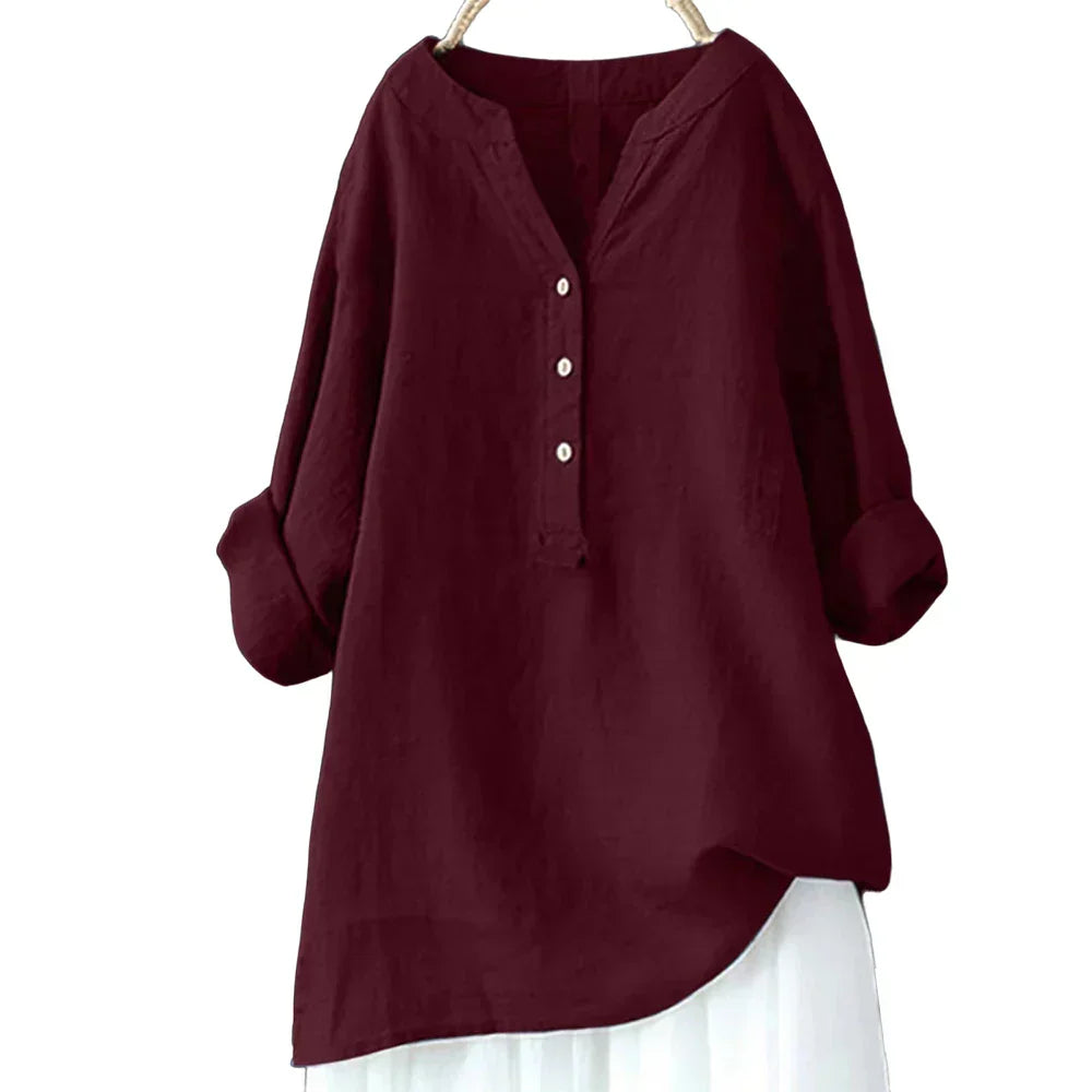 Amber – Cotton Sleeve Shirt