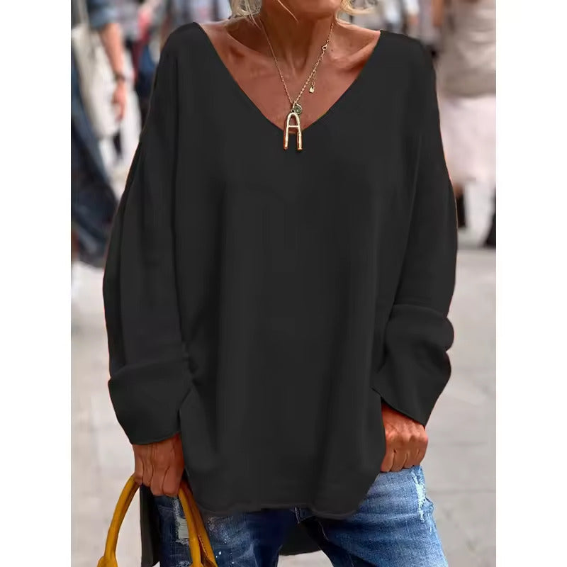 Paola - Elegant V-Neck Top