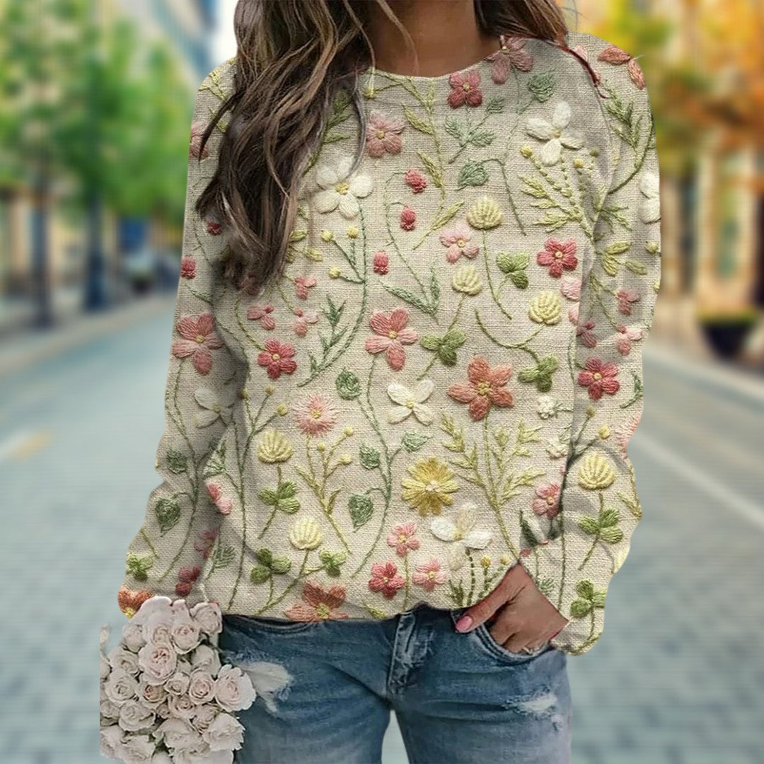 Ilse - Floral Sweater