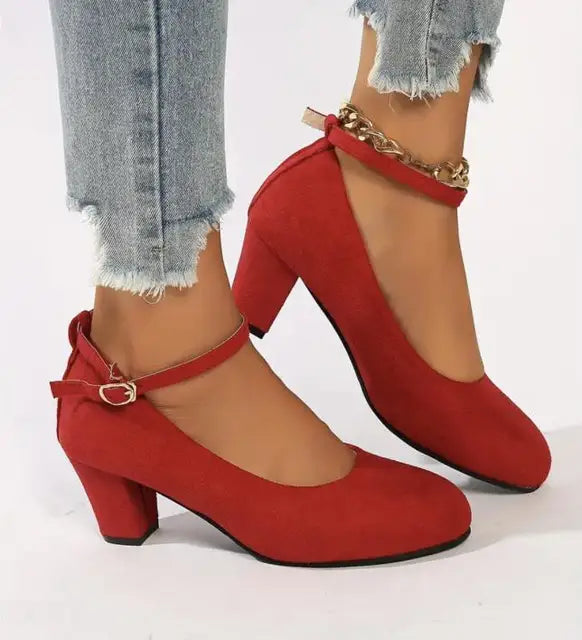 Eliza - Stylish Ankle-Strap Pumps