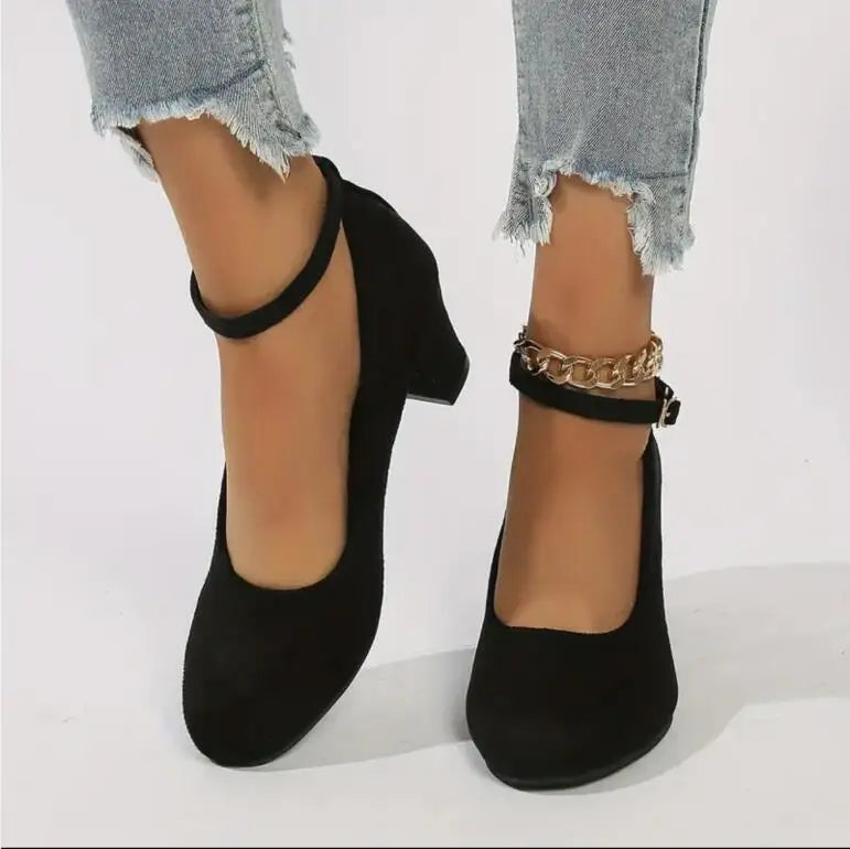 Eliza - Stylish Ankle-Strap Pumps