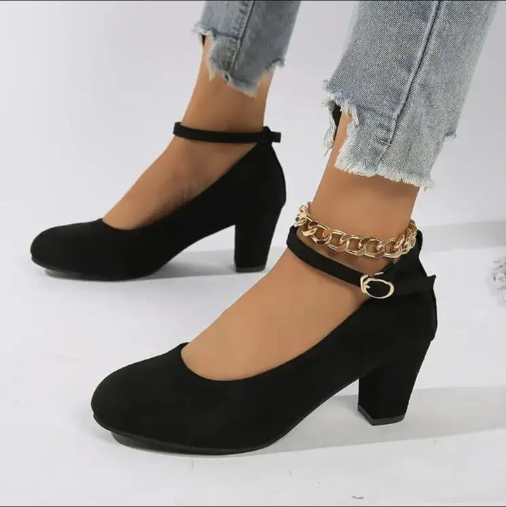 Eliza - Stylish Ankle-Strap Pumps