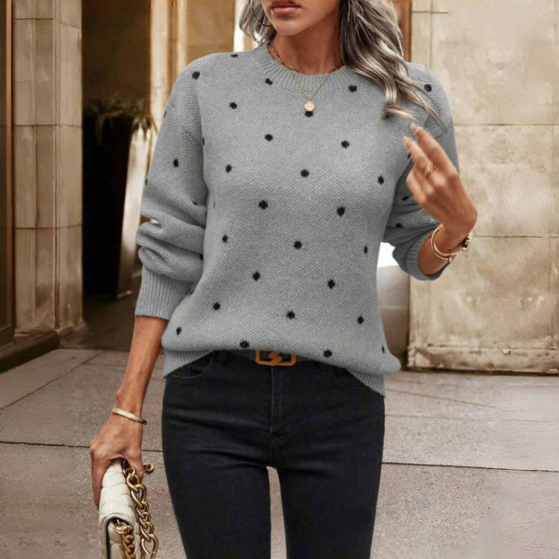 Emily - Polka Dot Knitted Sweater