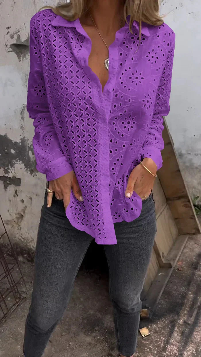 Selena – Shirt with Pattern