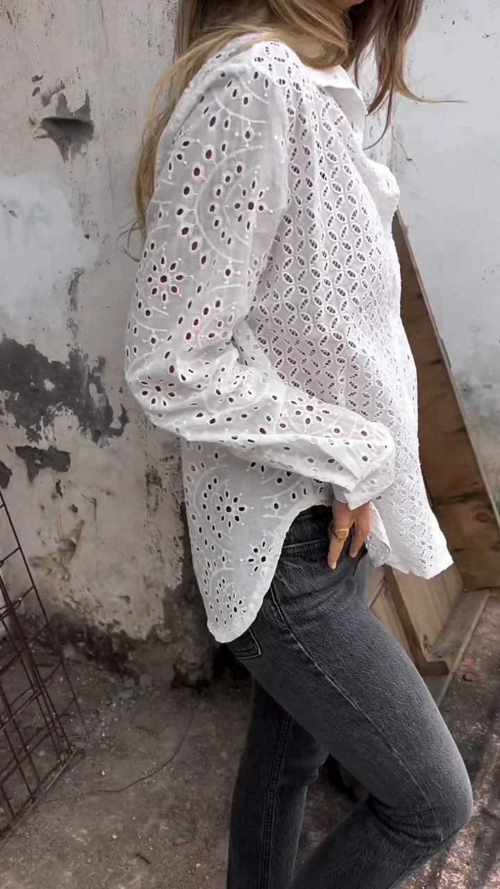 Selena – Shirt with Pattern